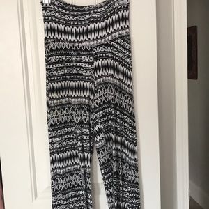 Black and White Palazzo Pants